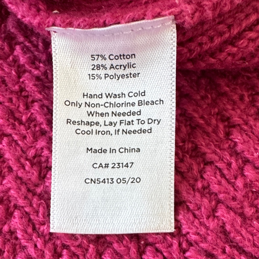 Talbots Warm Pink Sweater with Shoulder Buttons - Picture 7 of 10